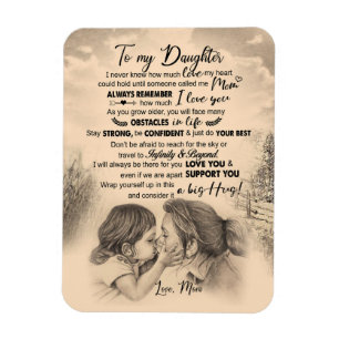 Daughter Lovers   To My Daughter Love Mom Magnet