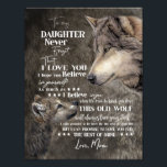 Daughter Lovers | To My Daughter Love Mom Photo Print<br><div class="desc">Daughter Lovers | To My Daughter Never Forget That I Love You Love Mom</div>