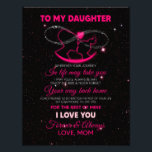 Daughter Lovers | To My Daughter Love Mom Photo Print<br><div class="desc">Daughter Lovers | To My Daughter I Love You Love Mom</div>