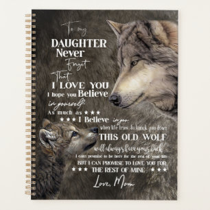 Daughter Lovers To My Daughter Love Mom Planner