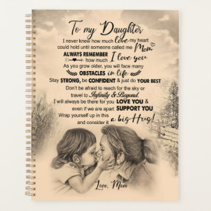 Daughter Lovers To My Daughter Love Mom Planner