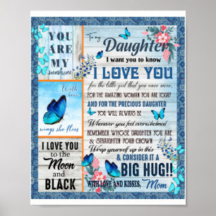 Daughter Lovers To My Daughter Love Mom Poster