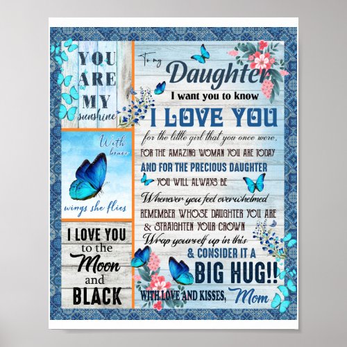 Daughter Lovers  To My Daughter Love Mom Poster