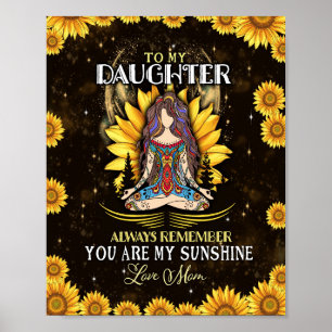 Daughter Lovers To My Daughter Love Mom Poster