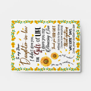 Daughter Lovers To My Dear Daughter-In-Law Envelope