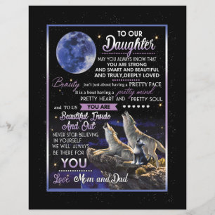Daughter Lovers To Our Daughter Love Mom And Dad Letterhead