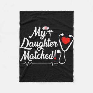 Daughter matched residency match day 2026 medical fleece blanket