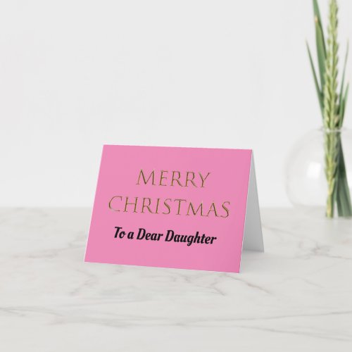 Daughter Merry Christmas Holiday Card