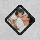 Daughter Message to father Bride wedding day photo Patch (Front)
