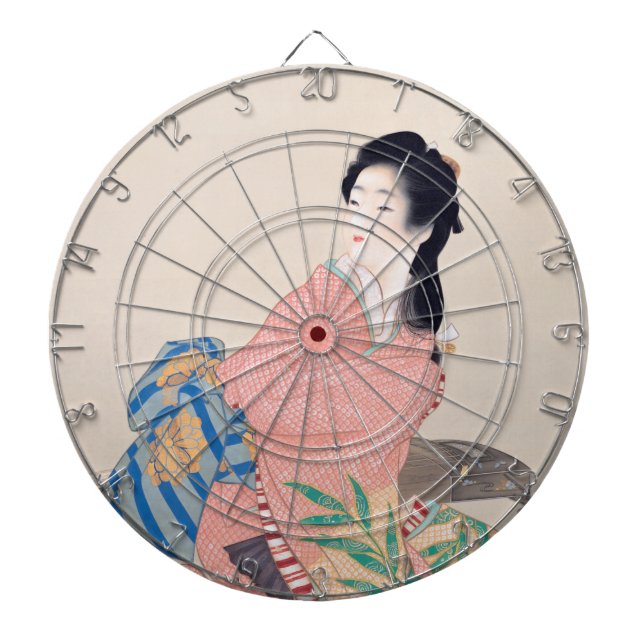 Daughter Miyuki (Beautiful Japanese Lady) (Asian) Dart Board (Front)