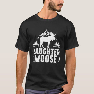 Daughter Moose Matching Family Camping Hiking T-Shirt