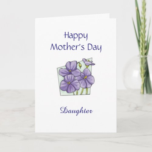 Daughter Mothers Day Card