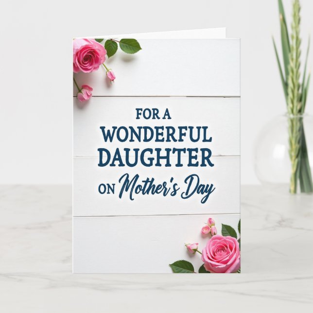 Daughter Mothers Day Love Card (Front)