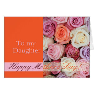 Daughter Mother's Day rose card