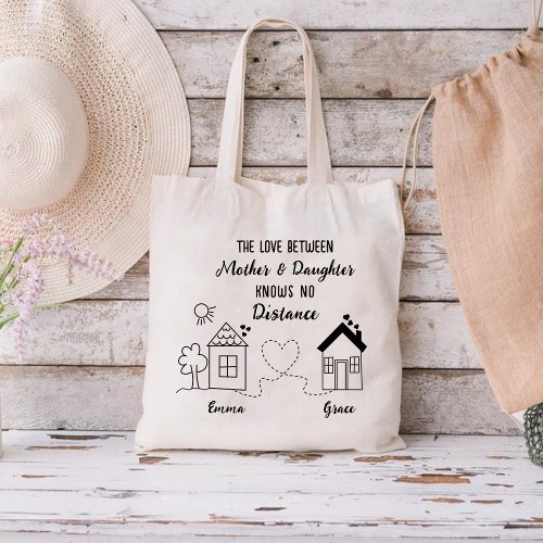 Daughter Moving Away Love for Mother on Birthday Tote Bag