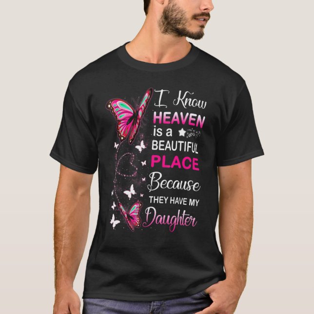 Daughter My Guardian Angel In Heaven Memorial Day  T-Shirt (Front)