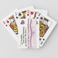 Daughter, Never Stop Dreaming Watercolor landscape Playing Cards