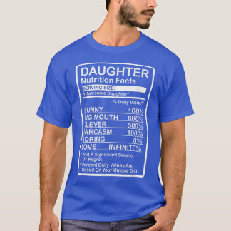 Daughter Nutrition Facts  T-Shirt