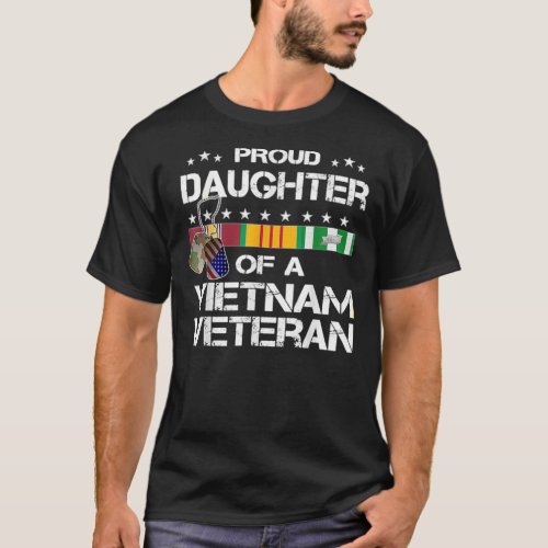 Daughter Of A Vietnam Veteran IX27M Proud My Dad T_Shirt