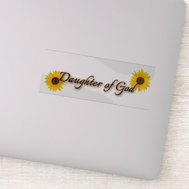 Daughter of God Clear Sticker (Detail)