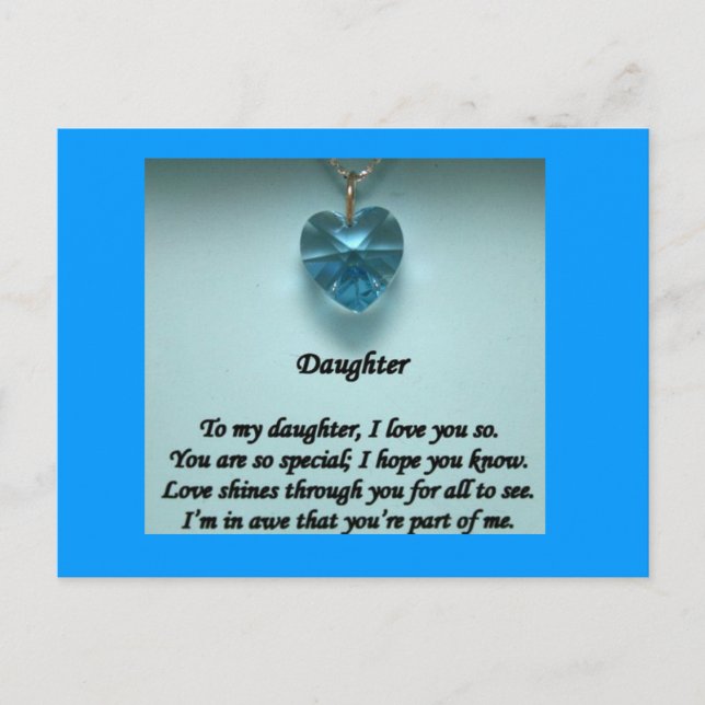 Daughter of Mine Postcard (Front)