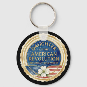 Daughter of the American Revolution Patriot USA Keychain