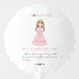 Daughter Of The King Birthday Party Balloon