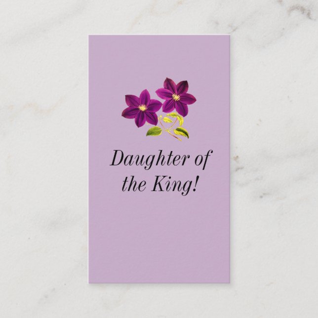 Daughter of the King Business Card (Front)