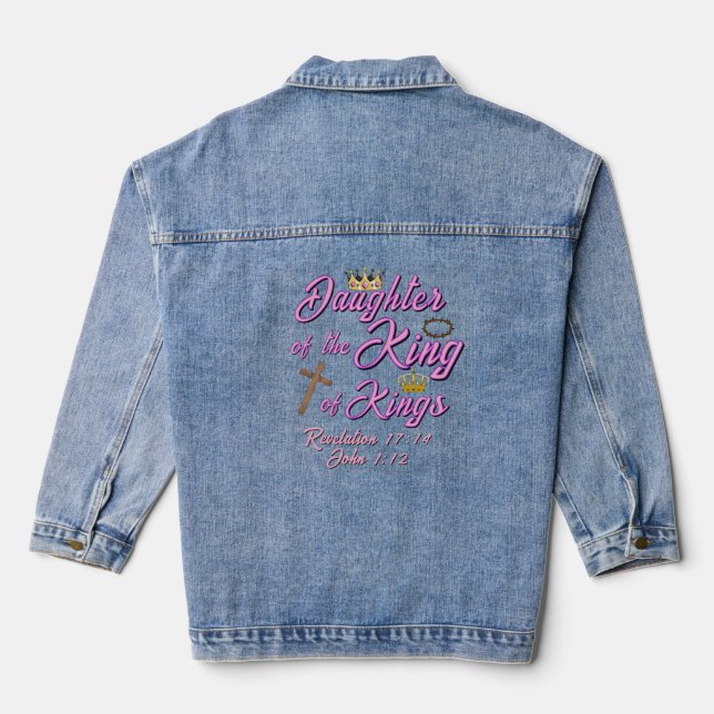 Daughter of the King Denim Jacket (Back)