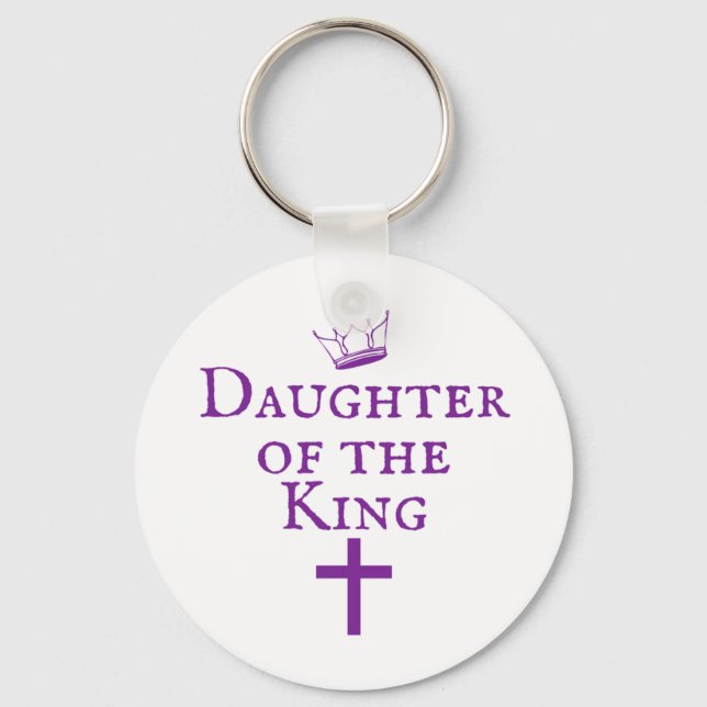 Daughter of the King design Keychain (Front)