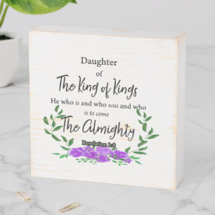 Daughter of the King eWatch Watch Wooden Box Sign