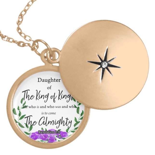 Daughter of the KING Gold Plated Necklace (Front)