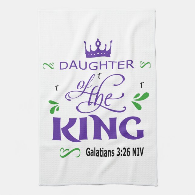 Daughter Of The King Kitchen Towel (Vertical)