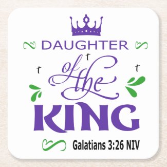 Daughter Of The King Paper Coaster