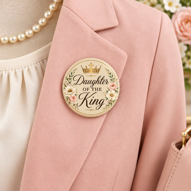 Daughter of the King Round  Button (Creator Uploaded)