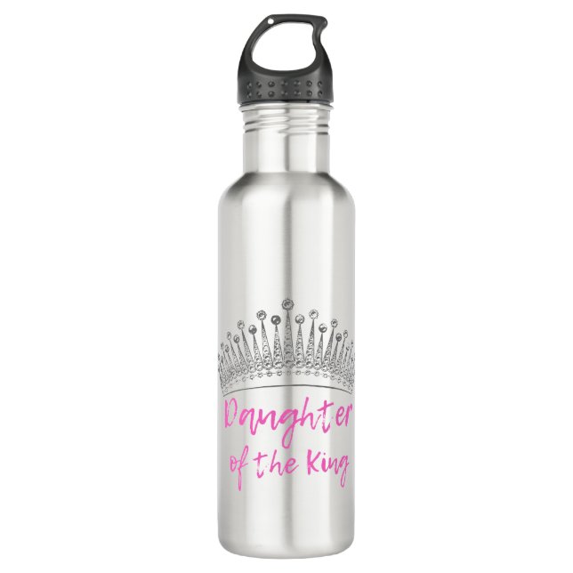 Daughter of the King Stainless Steel Water Bottle (Front)
