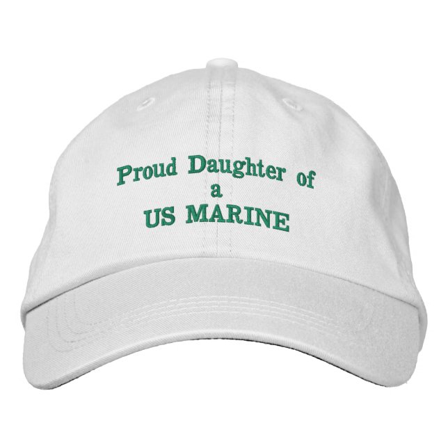Daughter of US MARINE Embroidered Baseball Cap (Front)