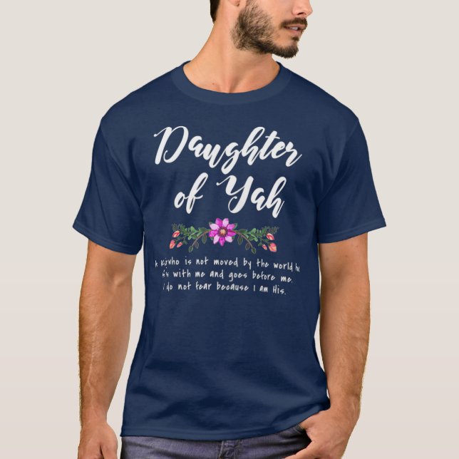Daughter of Yah Hebrew Roots Womens T-Shirt (Front)