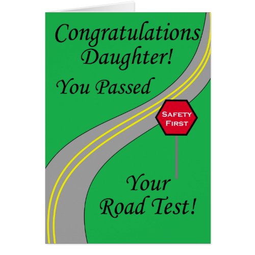 Daughter Passed Road Test