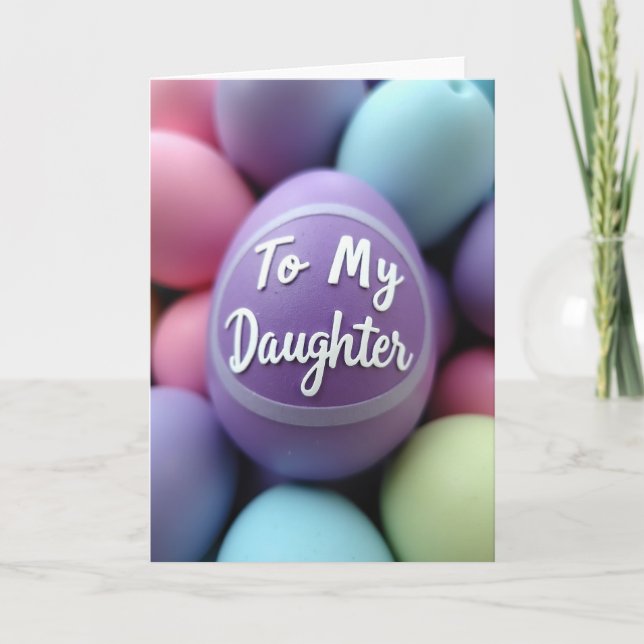 Daughter Pastel Orb Message Card (Front)