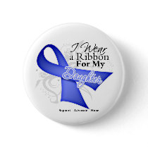Daughter Periwinkle Ribbon - Stomach Cancer Pinback Button