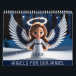 Daughter Personalized Photo And Name 2026 Angel Calendar<br><div class="desc">This 2026 calendar features a photo of your daughter on the back with pictures of cute angels in a magical enchanted forest throughout. A cute practical gift for your girl. To change the text and photo click on the personalize button.</div>