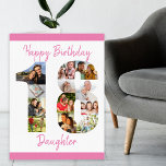 Daughter Photo Collage Number 18 Big 18th Birthday Card<br><div class="desc">Say a special Happy Birthday with a big 18th birthday card and a unique photo collage. This extra large birthday card for your daughter has the number 18 filled with your own family photos. (The template is set up for you to edit 'daughter' to sister or any other name you...</div>