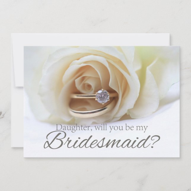 Daughter Please be Bridesmaid Invitation (Front)
