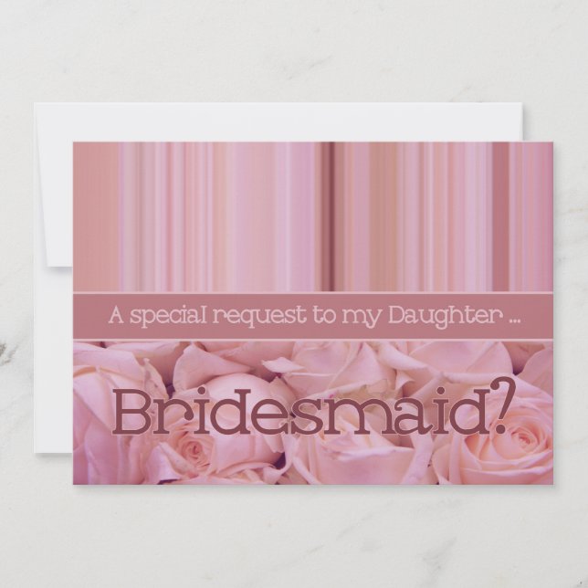 Daughter Please be Bridesmaid Invitation (Front)