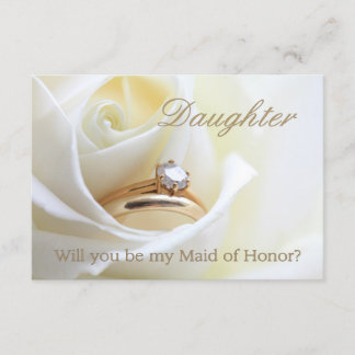 Daughter, Please be my Maid of Honor? Invitation