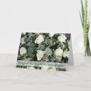 Daughter, please be my Maid of Honor? Invitation