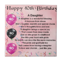 Daughter Poem 40th Birthday