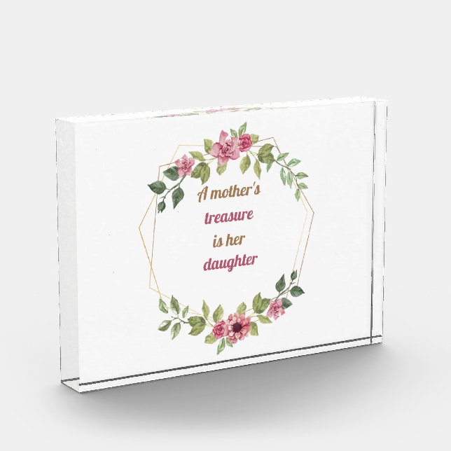 Daughter Quote Photo Block (Left)