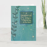 Daughter Religious Birthday Green Hand Drawn Look Card<br><div class="desc">It’s just a few days away and by now you should have readied this card to give your daughter as she celebrates her birthday. Make her heart melt with the touching message on the inside of this.</div>